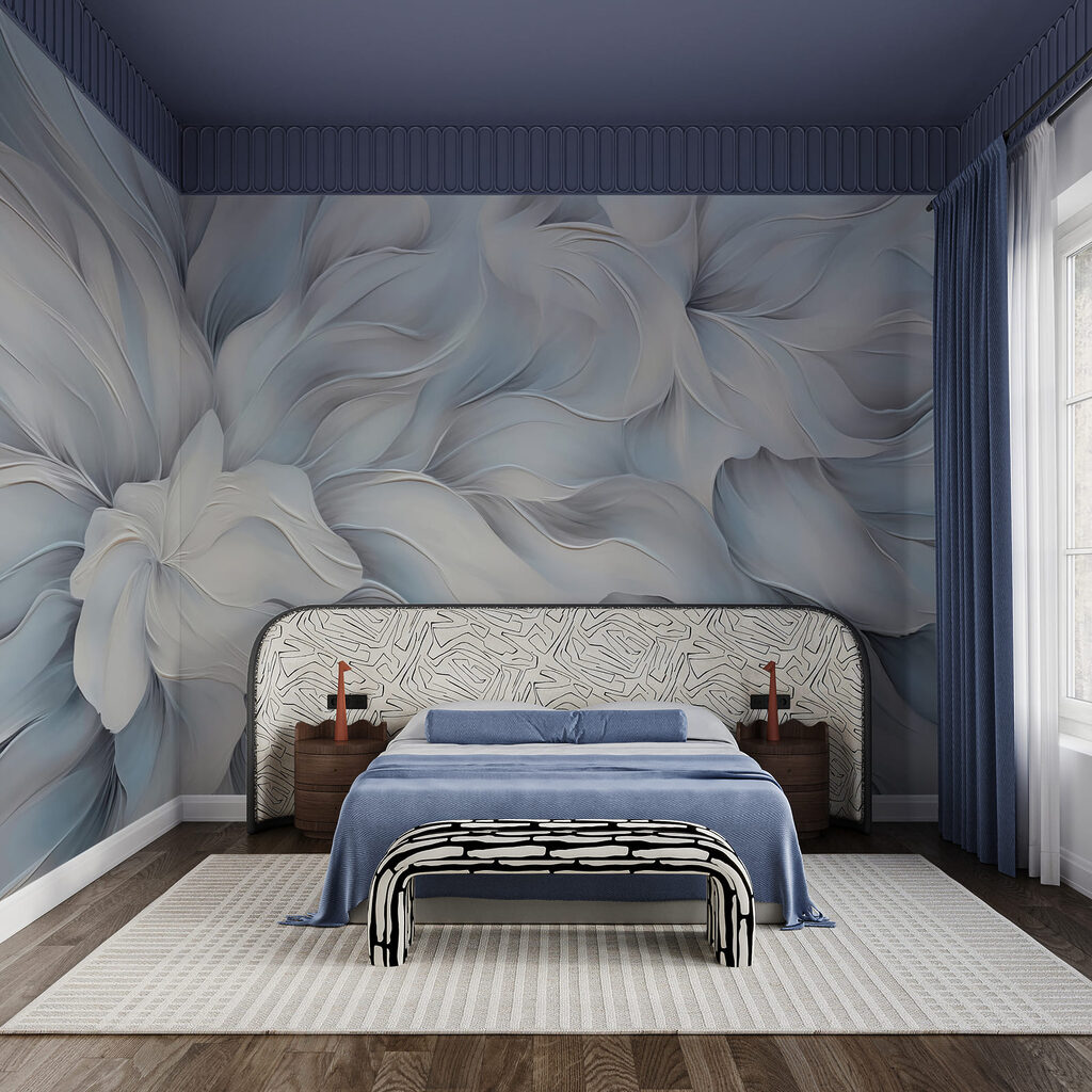 Witte en grijze kunst — interieur 2