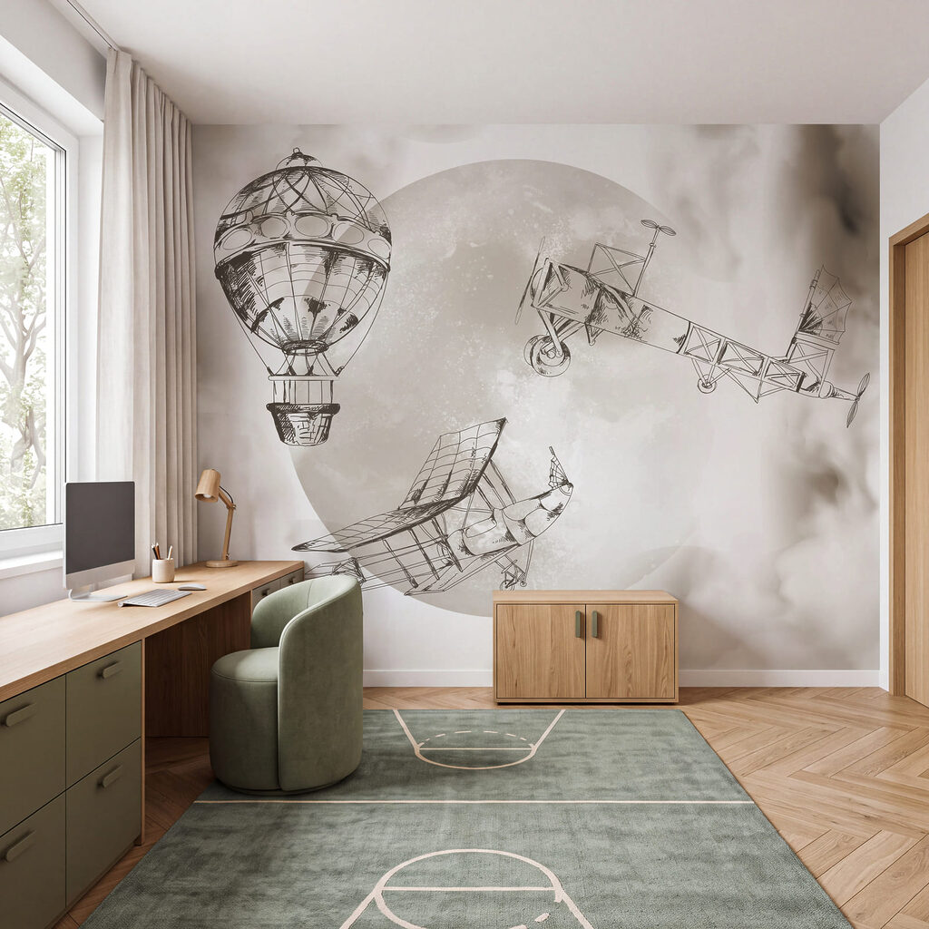 Vliegen langs de maan — interieur 1