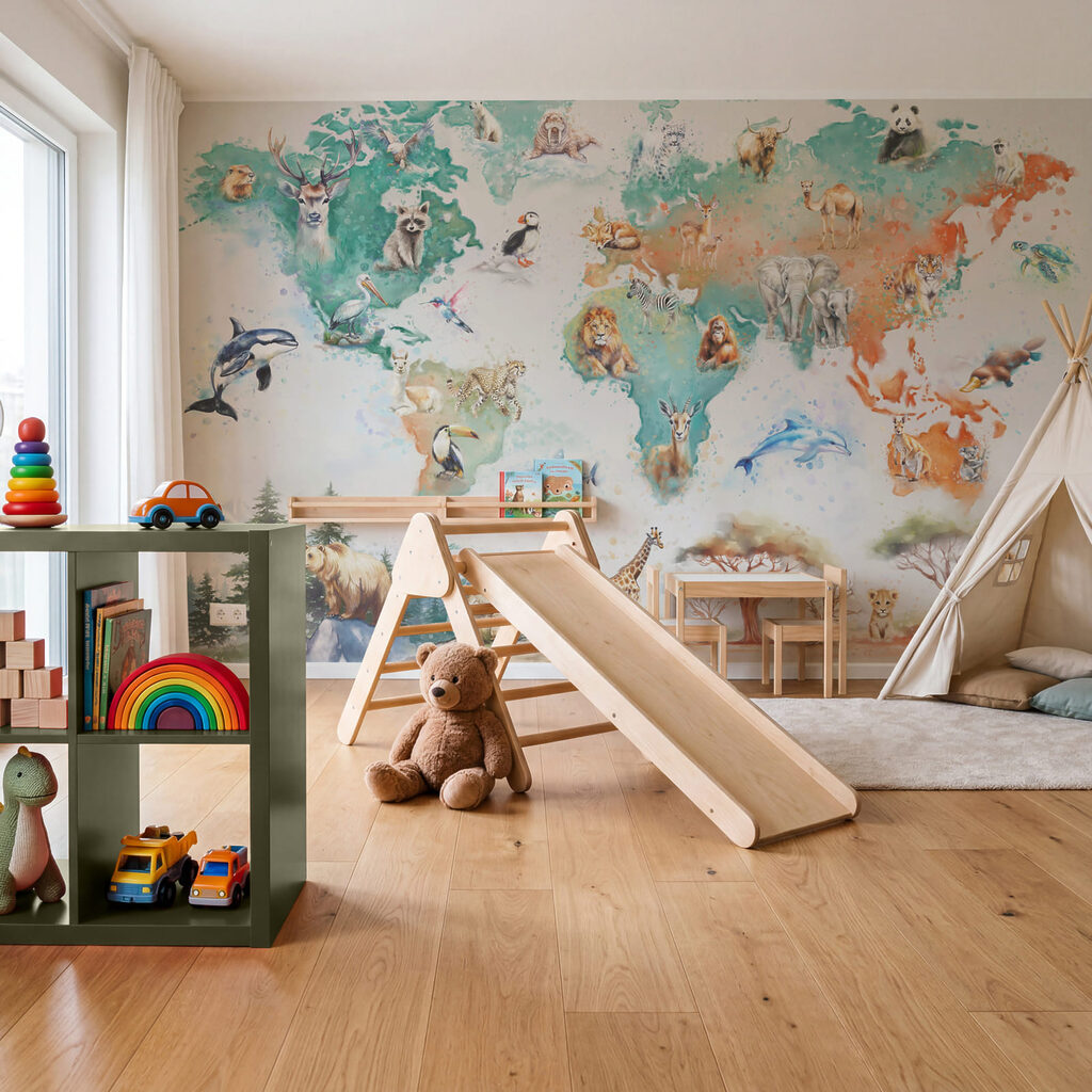 Werelddieren op een kleurkaart — interieur 3