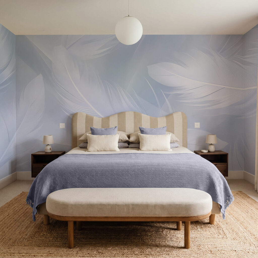 Zachte veren in een rustige beweging — interieur 2