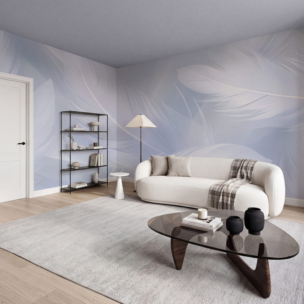 Zachte veren in een rustige beweging — interieur 3