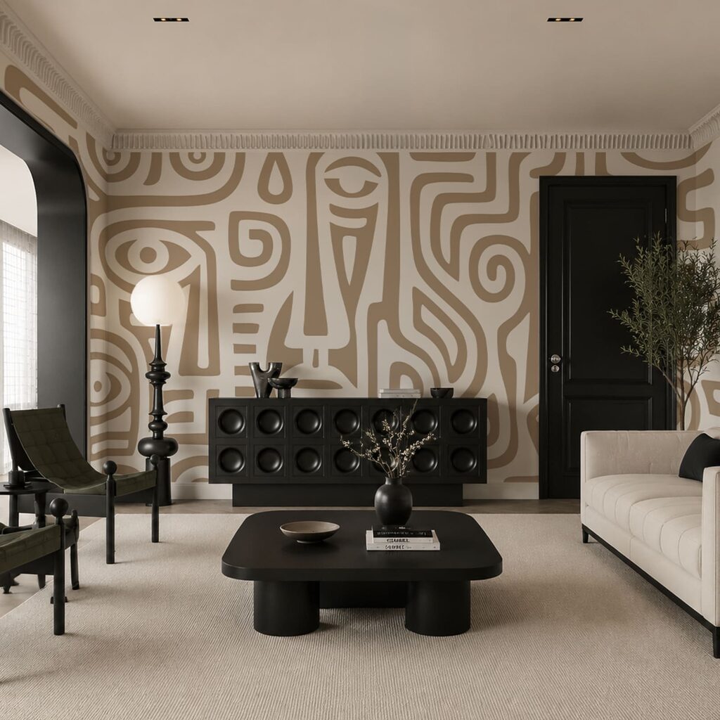 Patroon van lijnen en vlakken — interieur 1