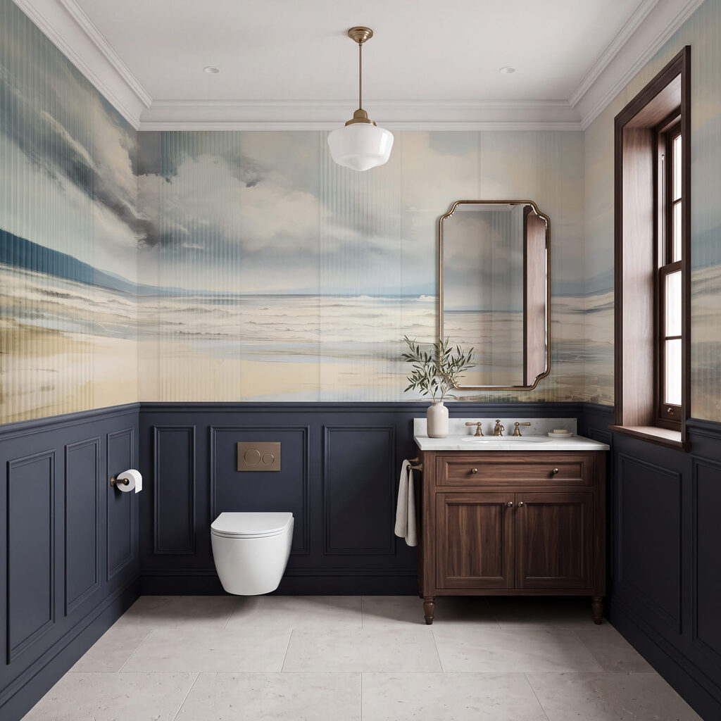 Zee achter een lijngordijn — interieur 3