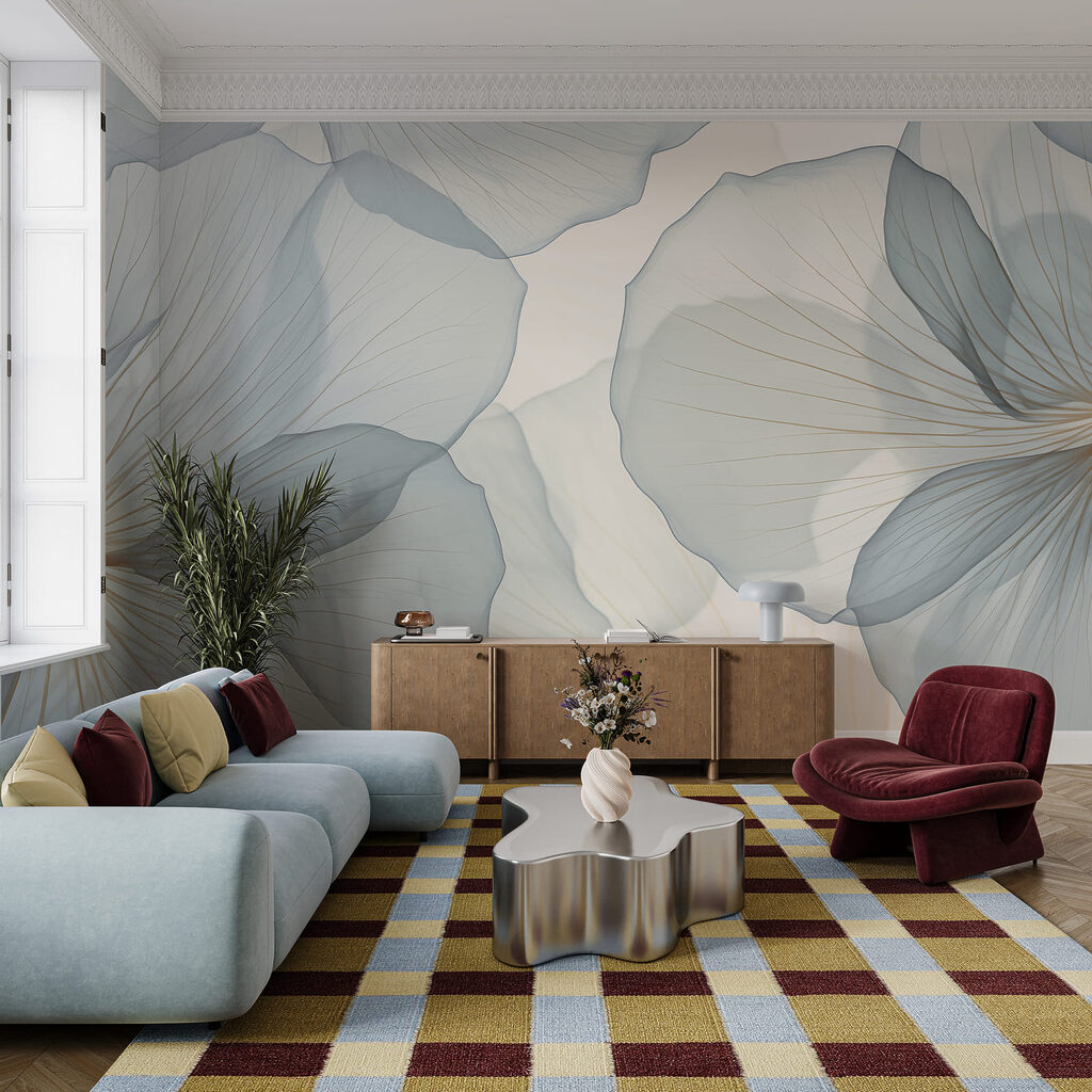 Fijne bloemblaadjes in zachte tinten — interieur 3