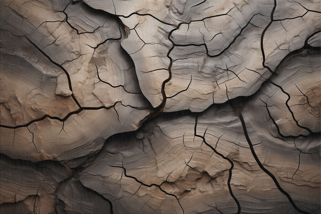Natuurlijke patronen in verweerd hout — volledig ontwerp