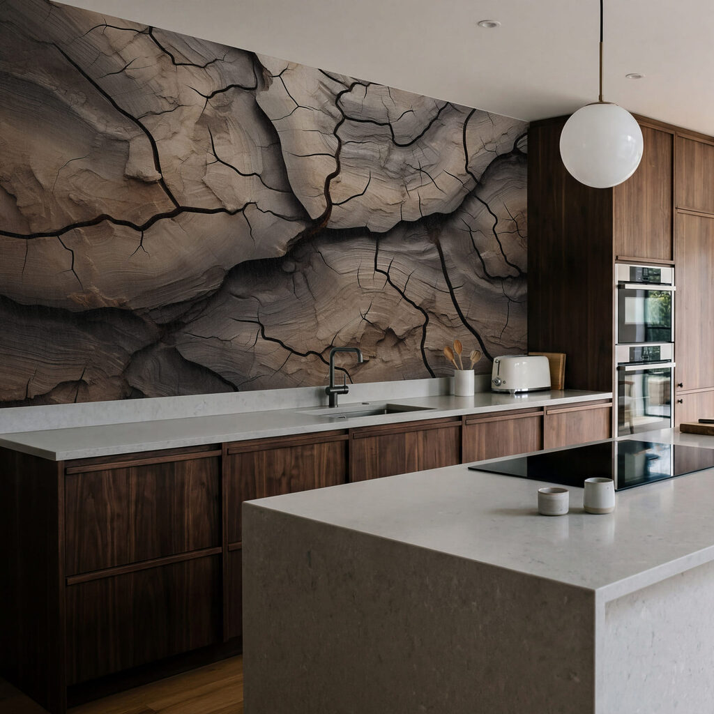 Natuurlijke patronen in verweerd hout — interieur 3