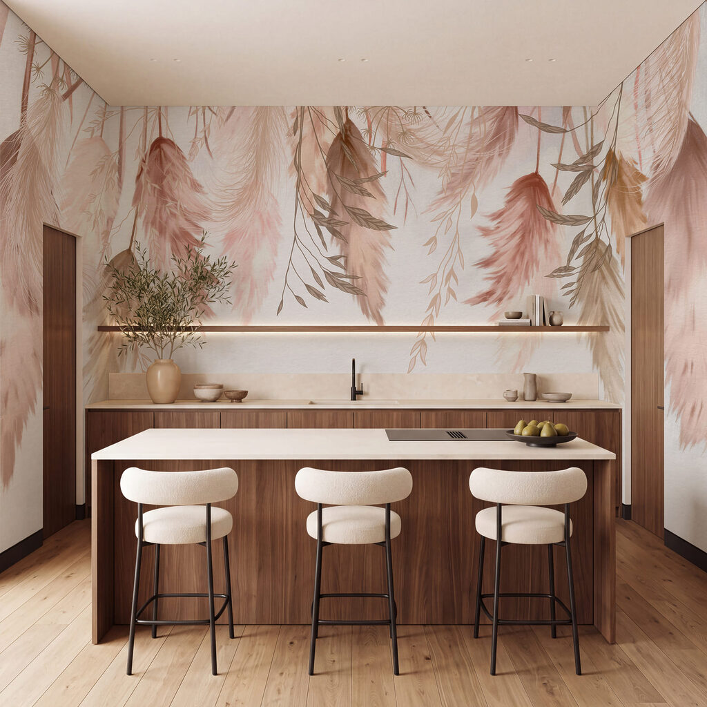 Zachte, luchtige patronen in pasteltinten — interieur 3