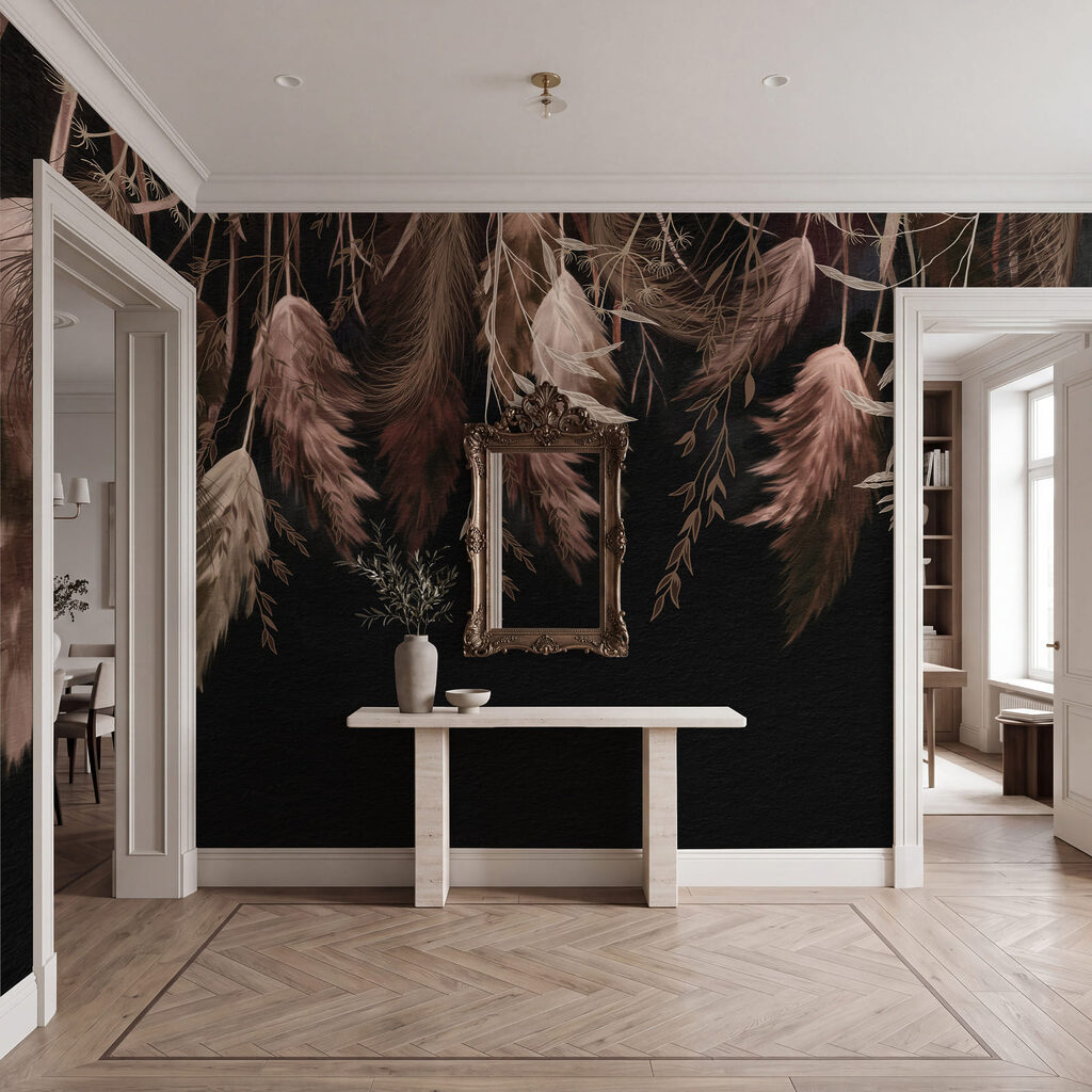 Elegant bladgroen in zachte tinten — interieur 1