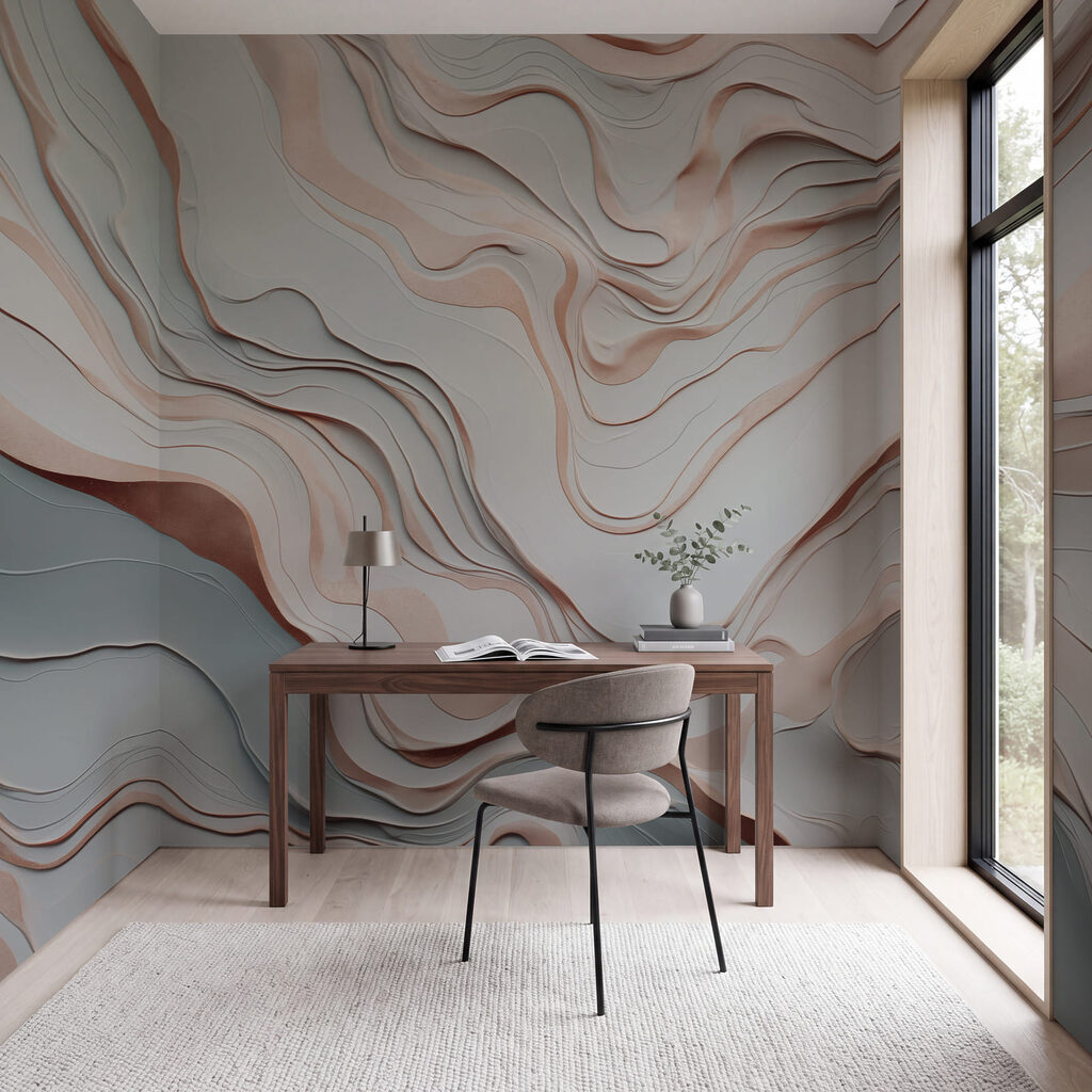 Uitgeknipt wit en bruin papier — interieur 3
