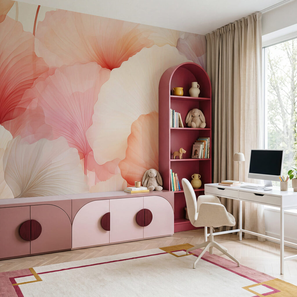 Waaiervormige bloembladen — interieur 3