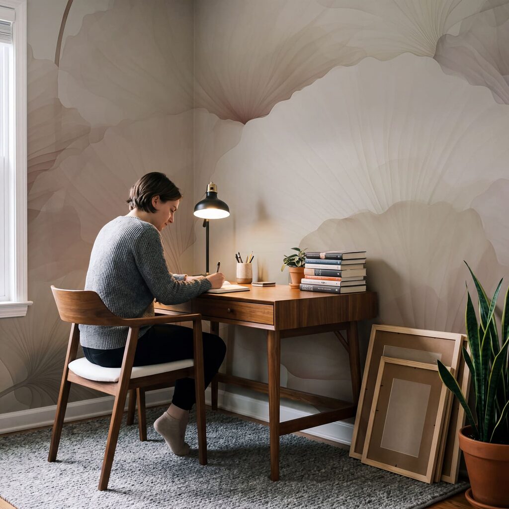 Waaiervormige bloembladen — interieur 3