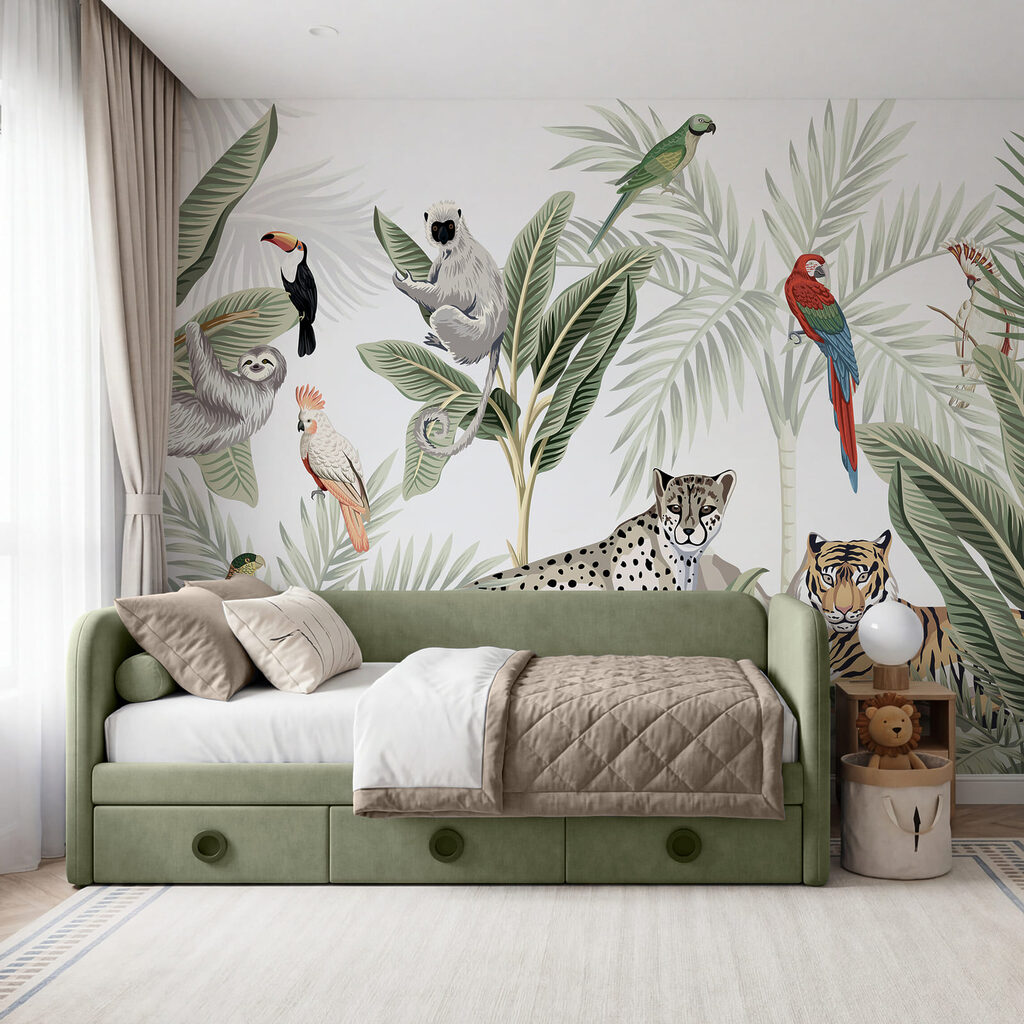 Wezens uit de tropische jungle komen bij elkaar — interieur 2
