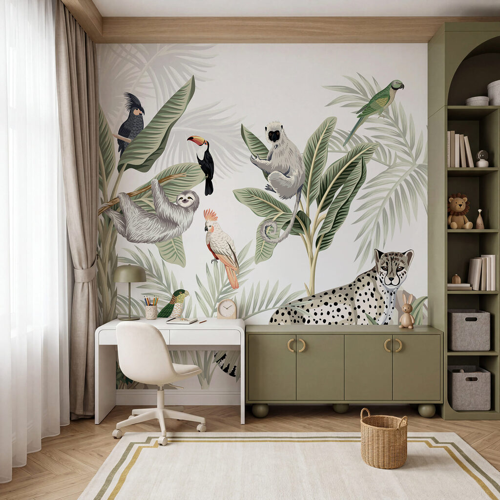 Wezens uit de tropische jungle komen bij elkaar — interieur 3