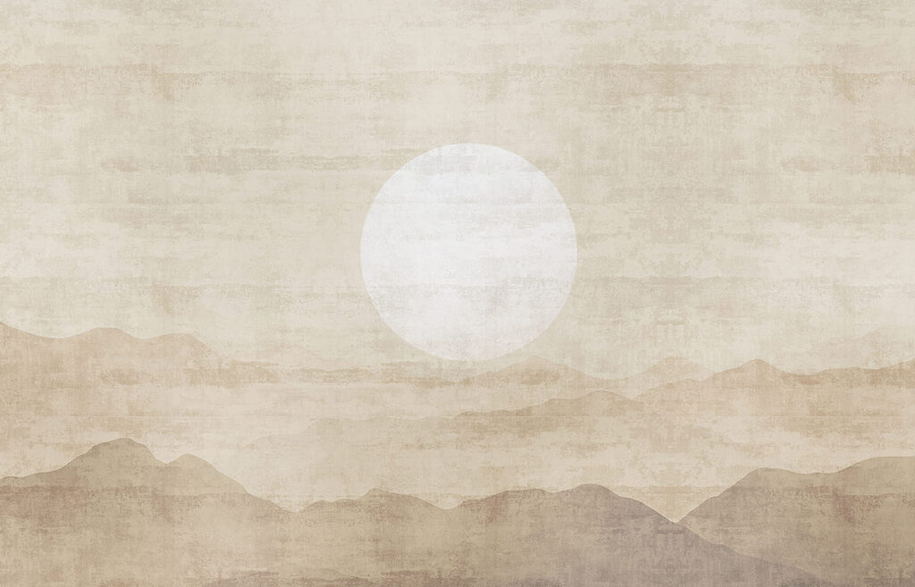 Witte zon op zandlagen — volledig ontwerp