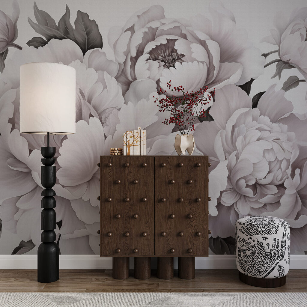 Groep witte bloemen — interieur 2