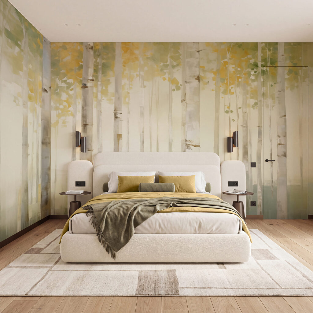 Berken in gouden ochtend — interieur 2