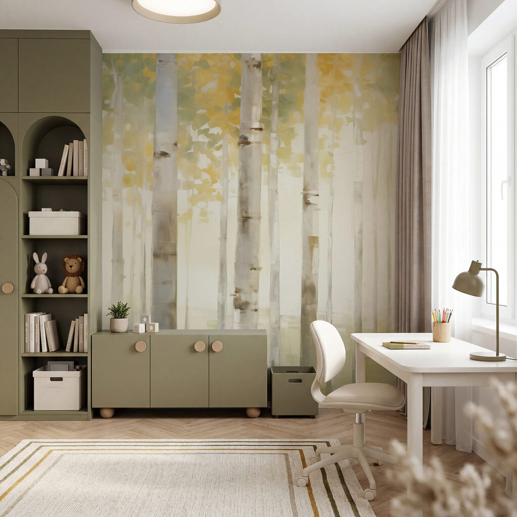 Berken in gouden ochtend — interieur 3