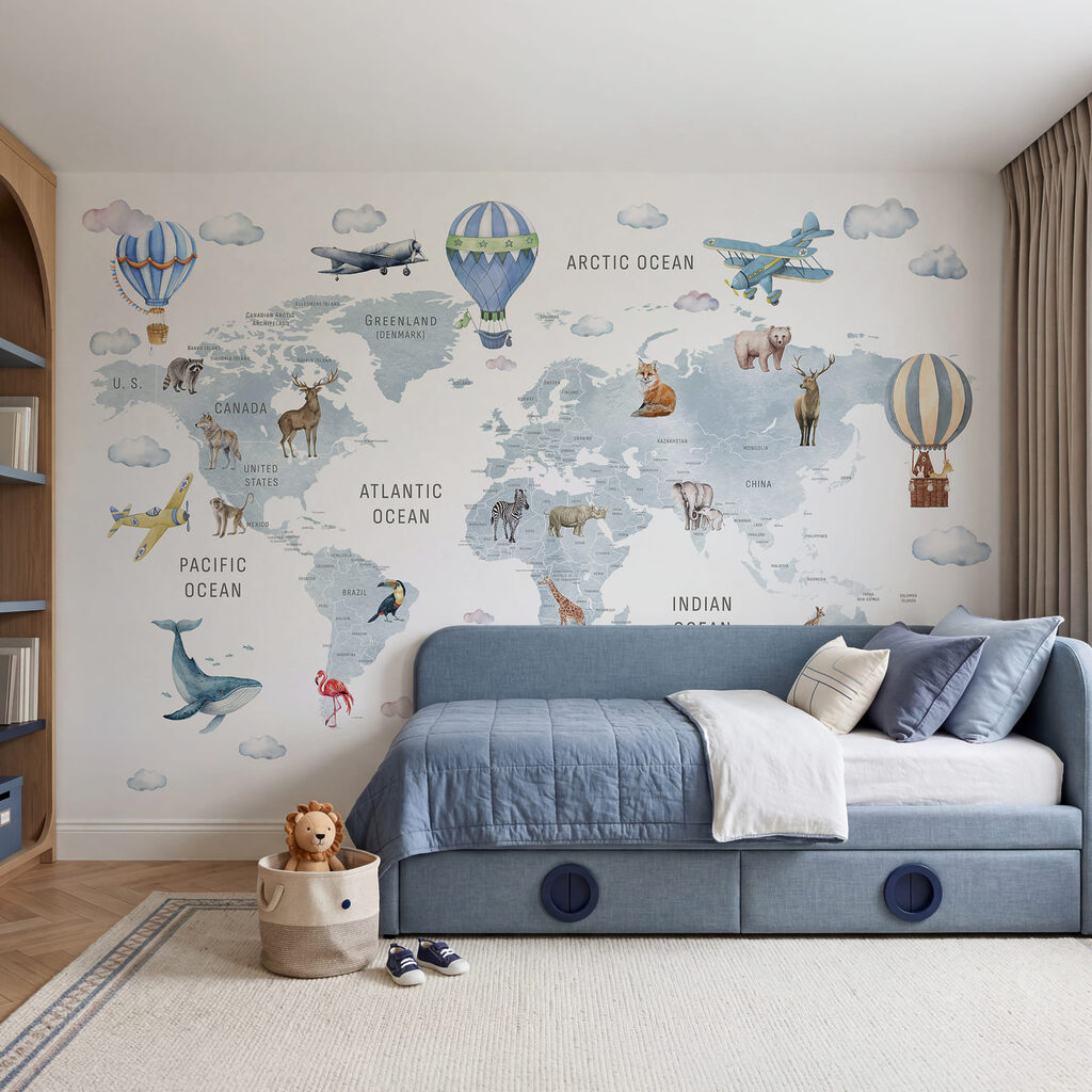 Wereldreis met luchtballonnen — interieur 1