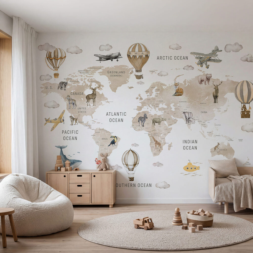 Wereldreis met luchtballonnen — interieur 1