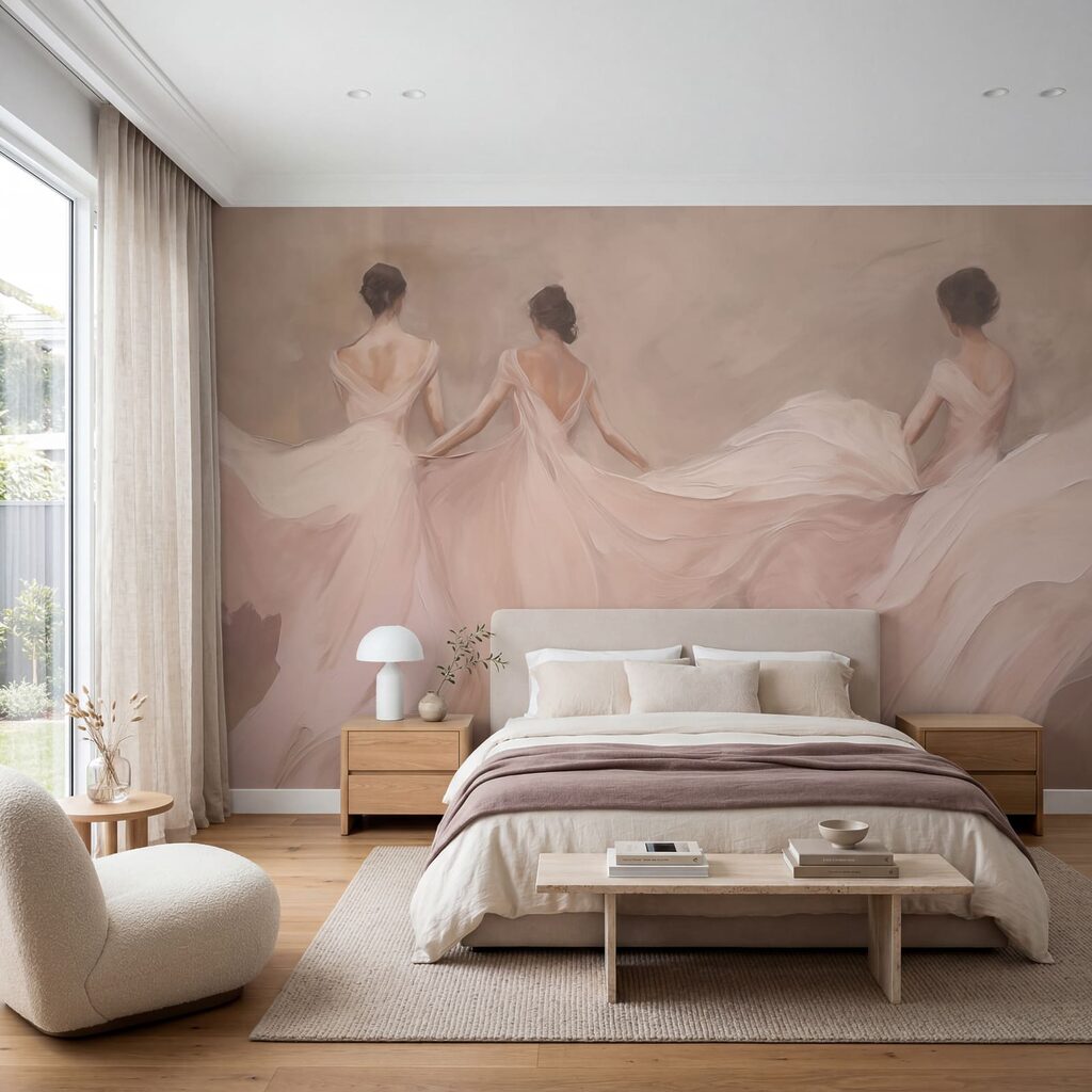 Drie danseressen in roze — interieur 2