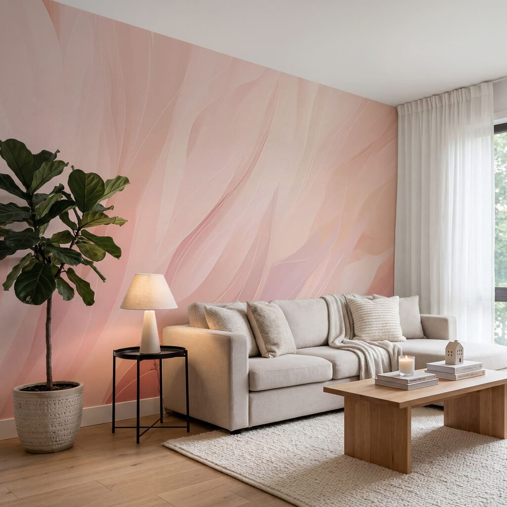 Roze vegen als veren — interieur 2