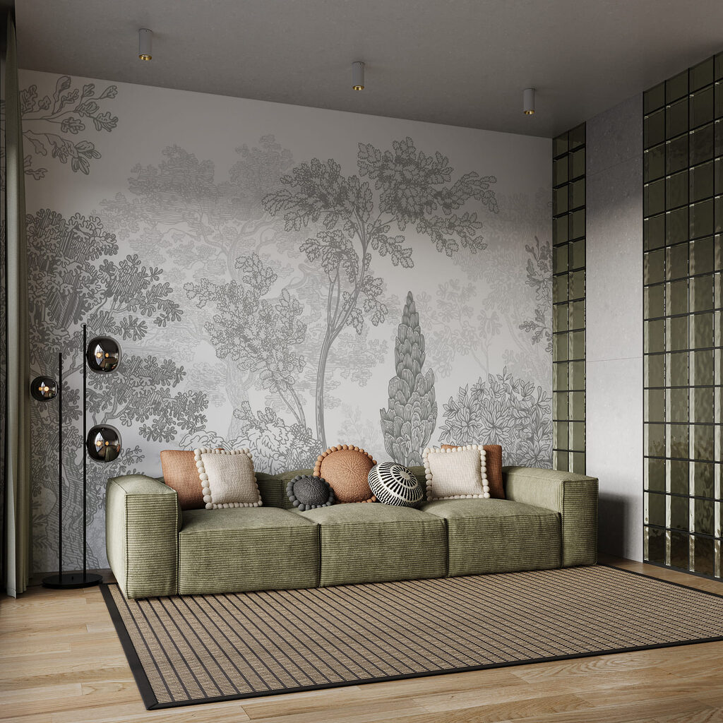 Tuin in fijne lijnen — interieur 1