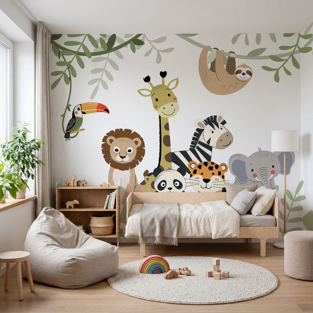 Een groep dieren in de jungle — interieur 2