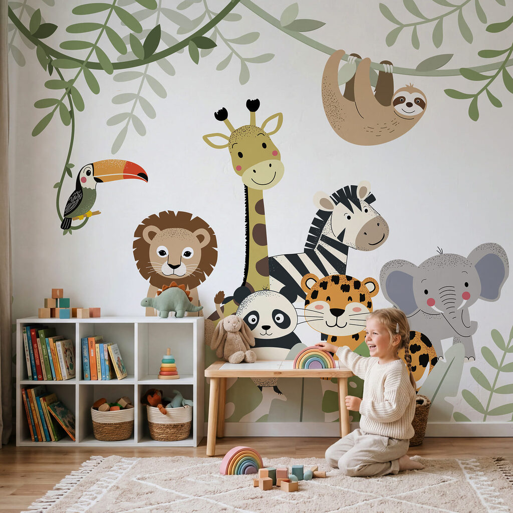 Een groep dieren in de jungle — interieur 3