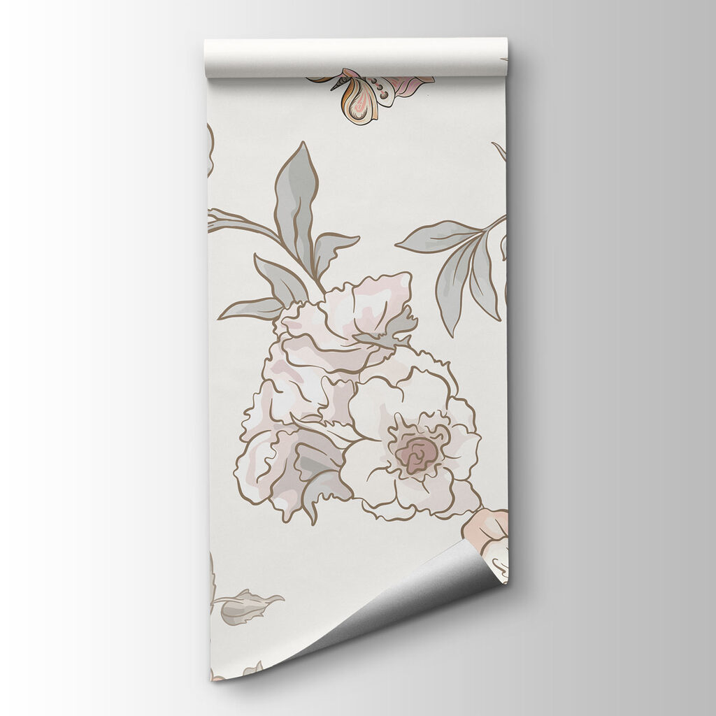 Bloemenschilderij met kleurrijke vogels — productweergave