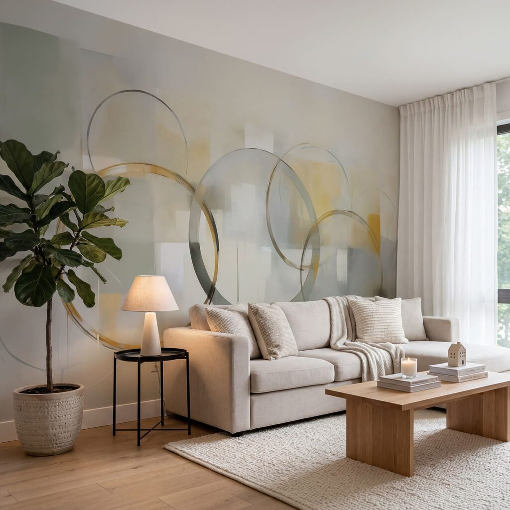 Een reeks cirkels op een rij — interieur 1