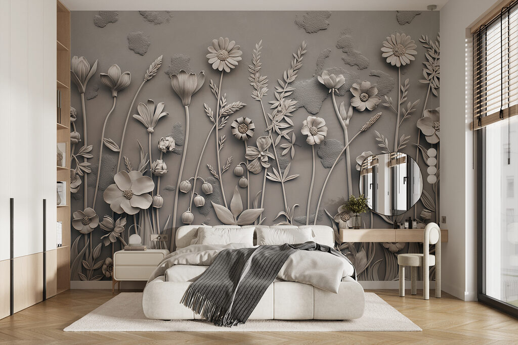 Bloemen met zachte schaduwen — interieur 1