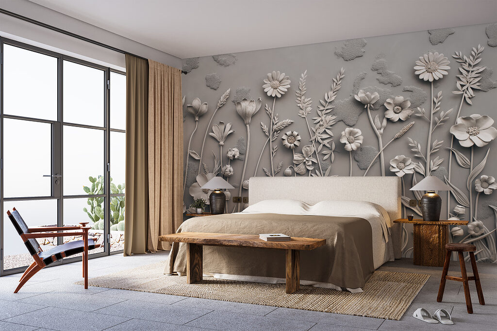 Bloemen met zachte schaduwen — interieur 2