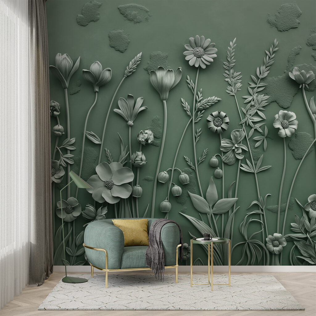 Bloemen met zachte schaduwen — interieur 2