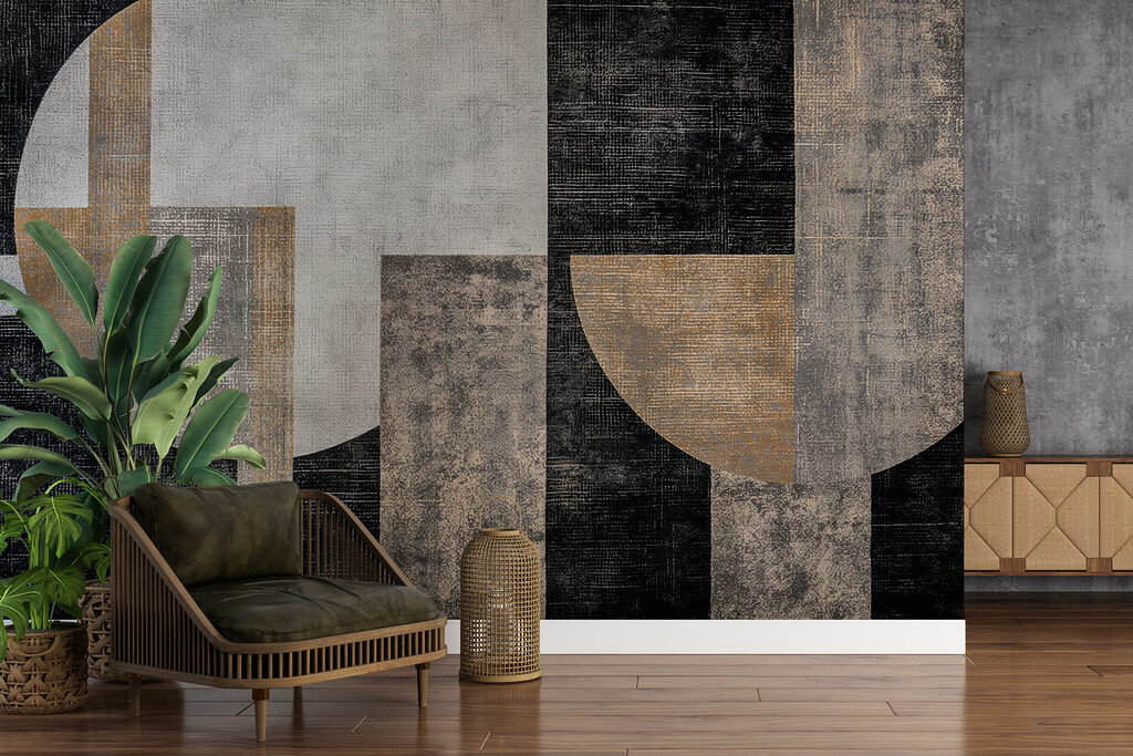 Cirkels tussen verweerde vlakken — interieur 3