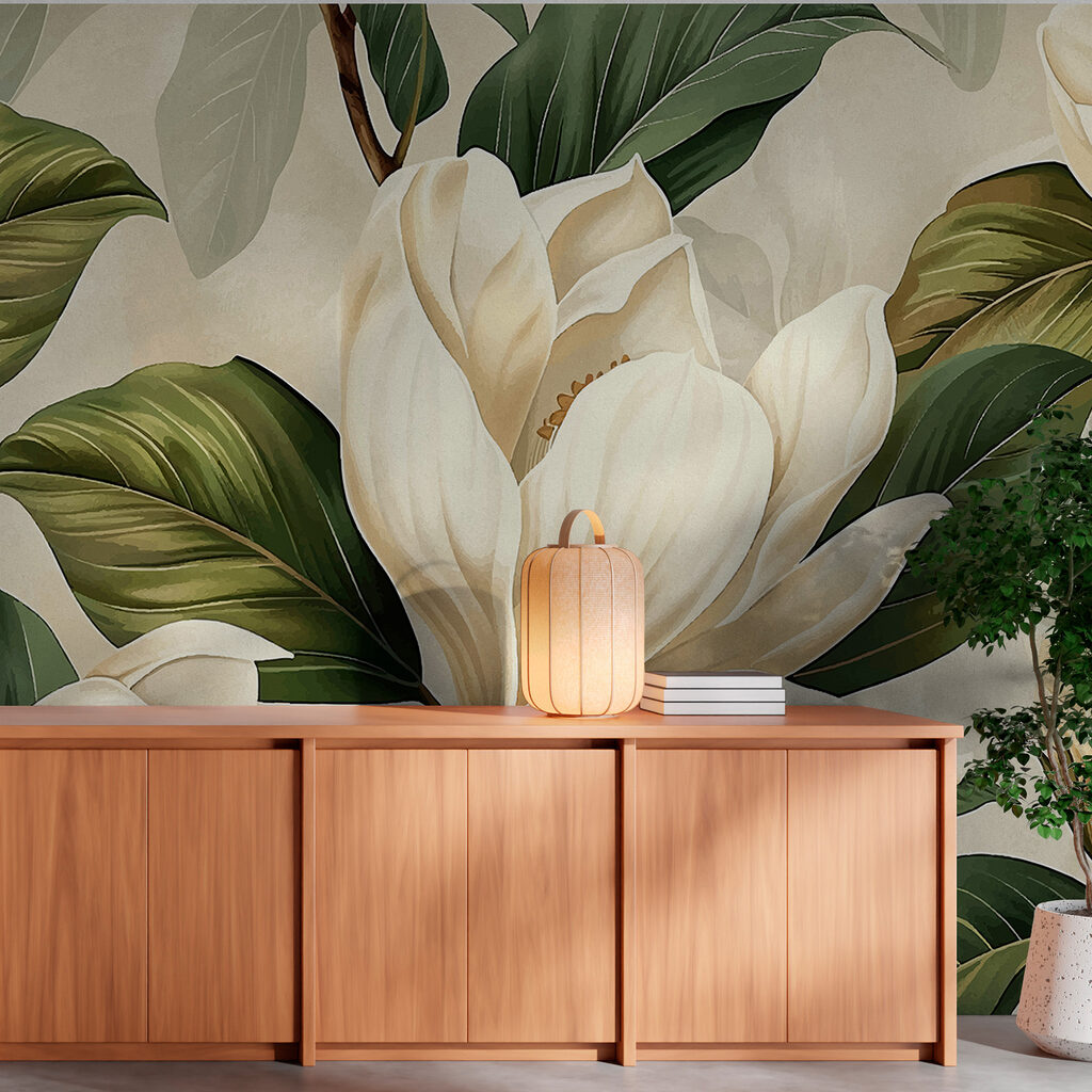 Elegante bloemen in zachte tinten — interieur 3