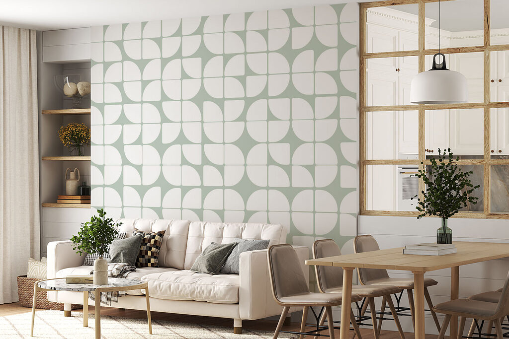 Kwartcirkels in een ritme — interieur 1
