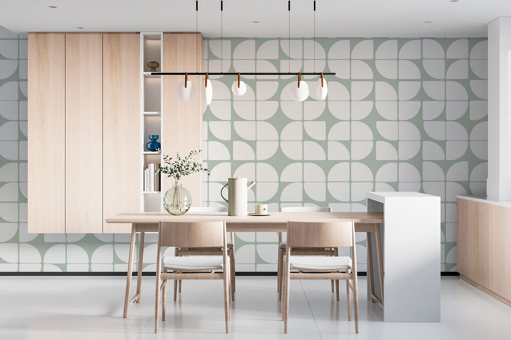 Kwartcirkels in een ritme — interieur 3