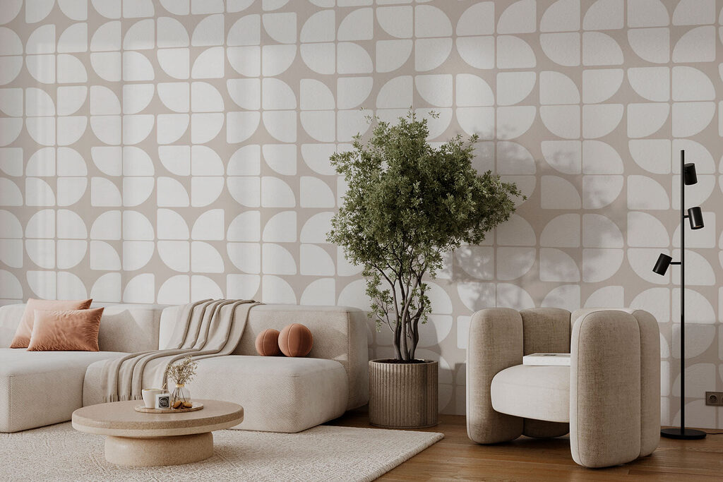 Kwartcirkels in een ritme — interieur 2