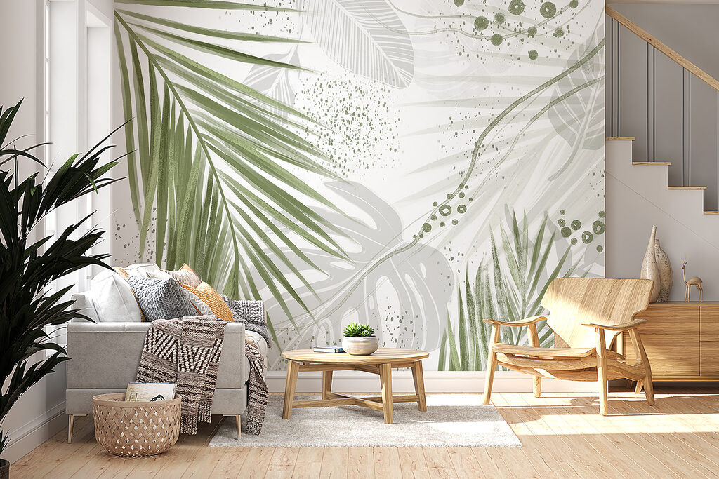 Tropische bladeren in subtiele tinten — interieur 5