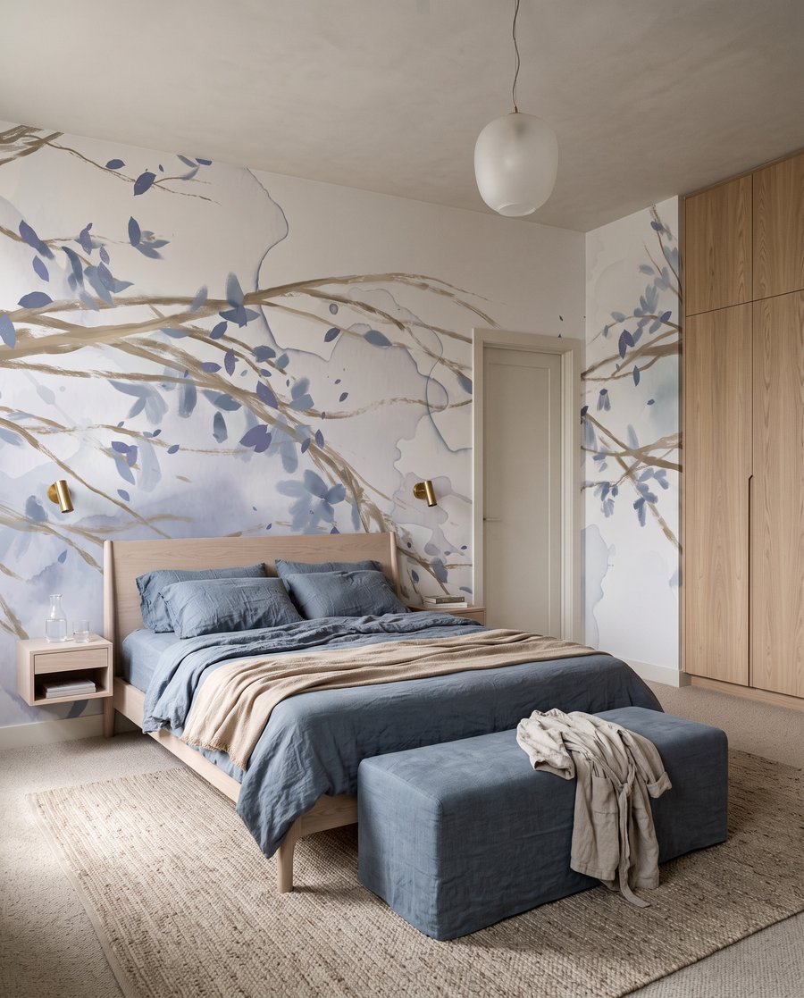 Takken over zachte kleurvlekken — interieur 2