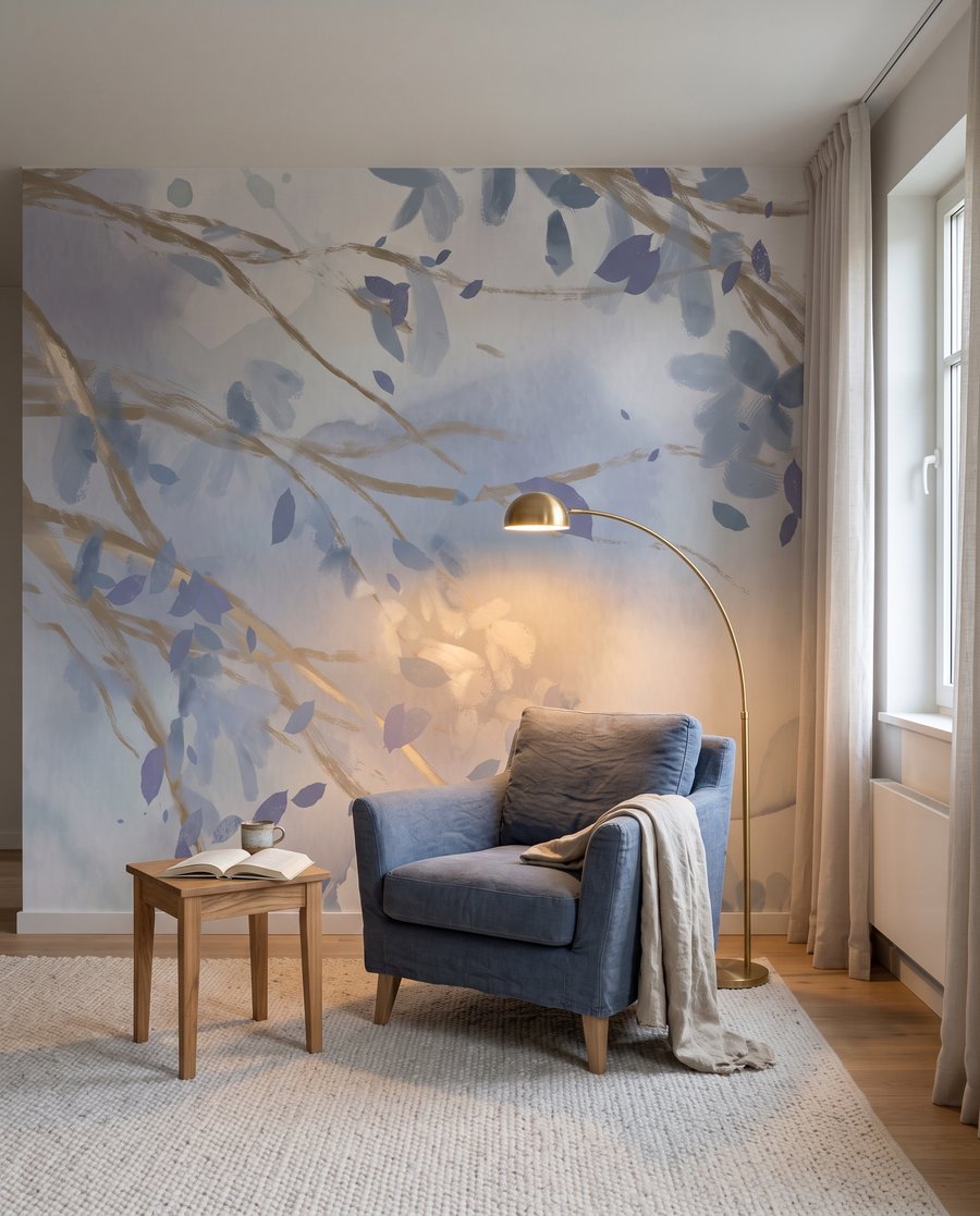 Takken over zachte kleurvlekken — interieur 3