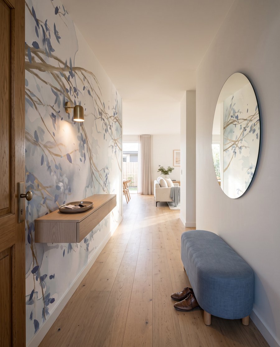 Takken over zachte kleurvlekken — interieur 5