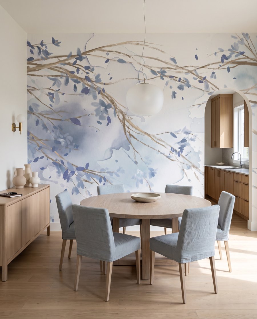 Takken over zachte kleurvlekken — interieur 6
