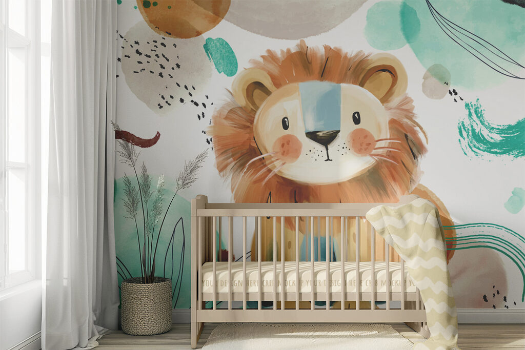 Leeuwtje tussen groene krabbels — interieur 3