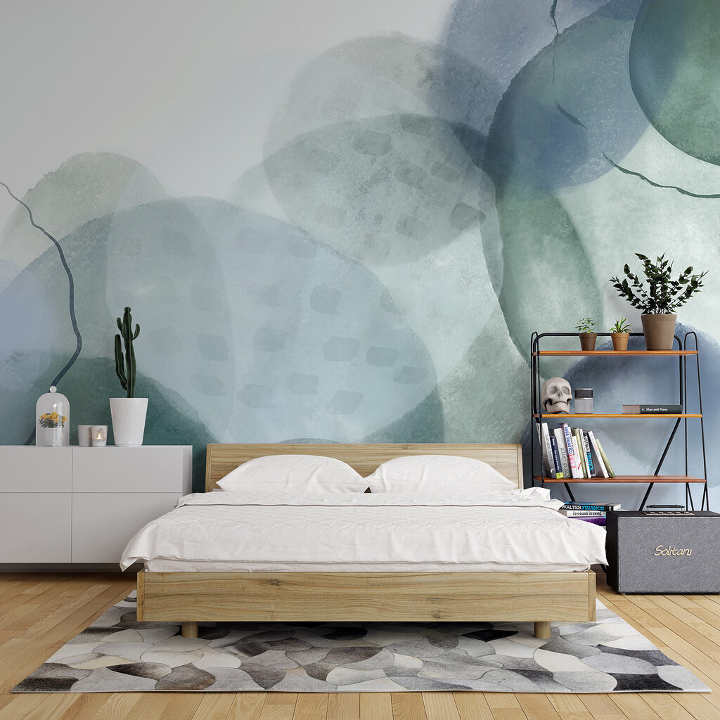 Groene inktkringen overlappen — interieur 3