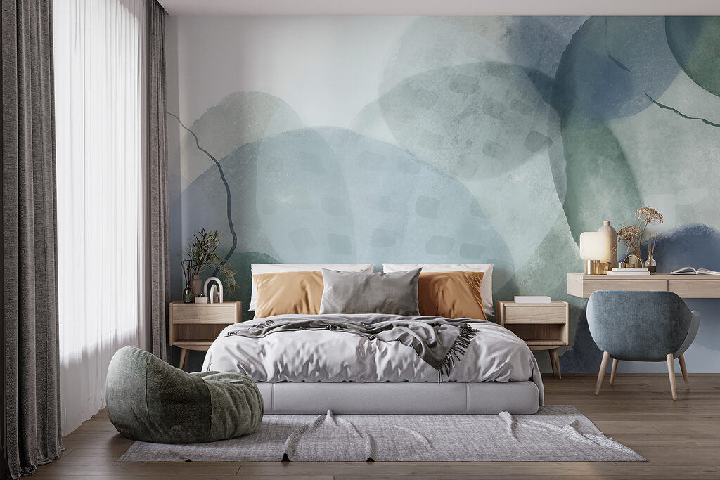 Groene inktkringen overlappen — interieur 4
