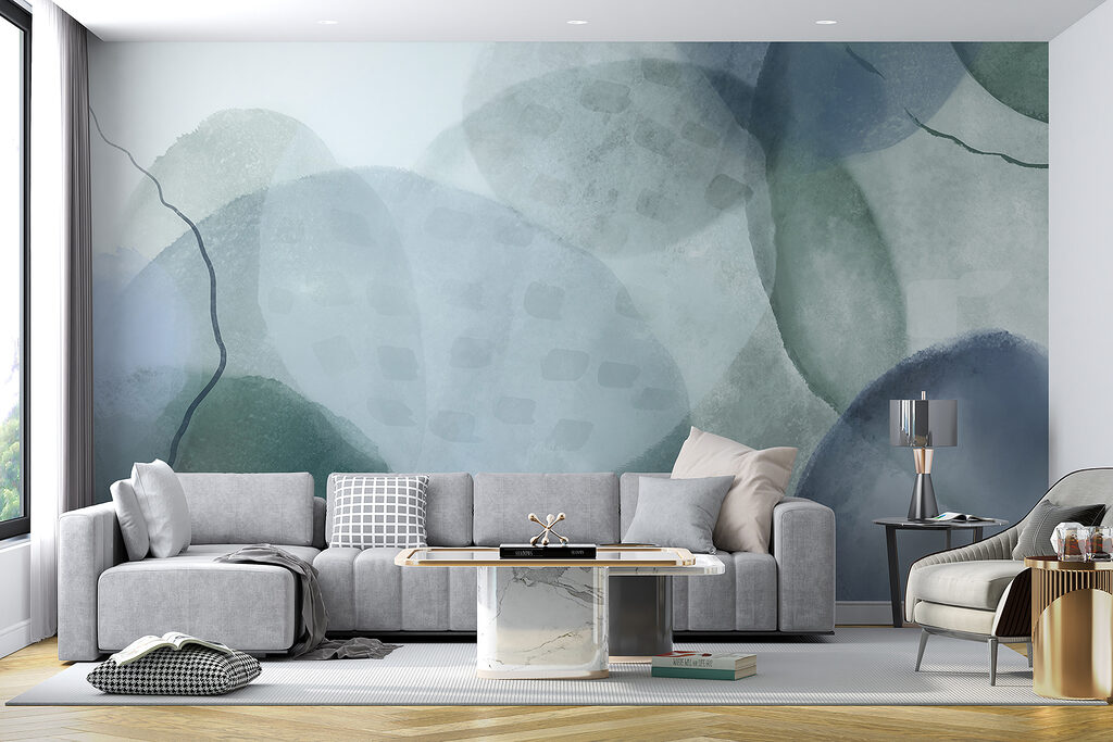 Groene inktkringen overlappen — interieur 5