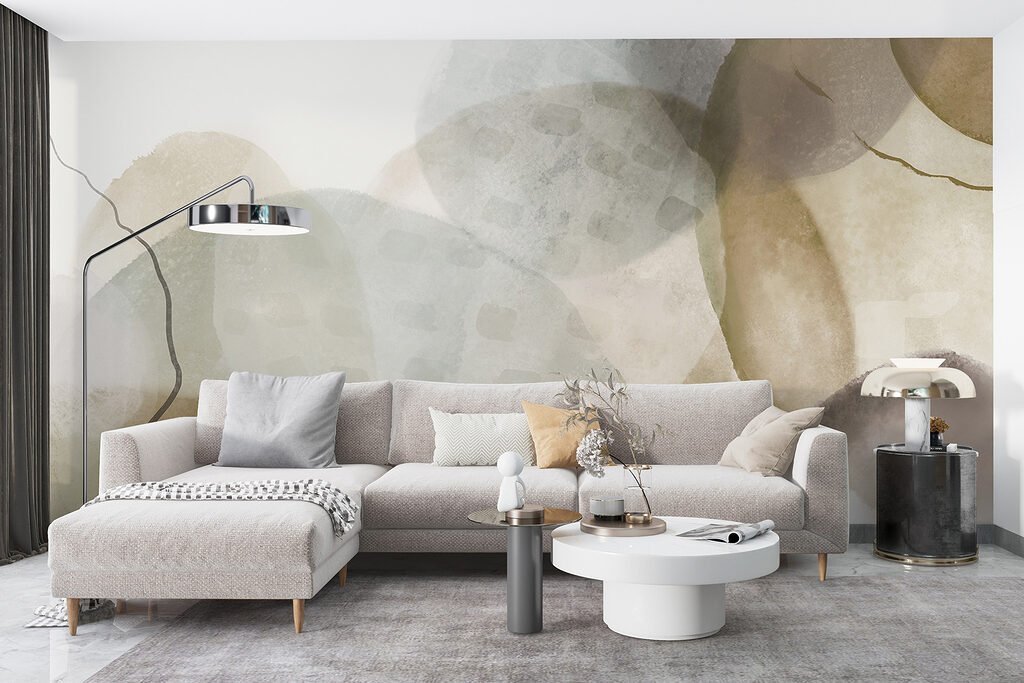 Ronde sluiers in olijfgroen — interieur 6
