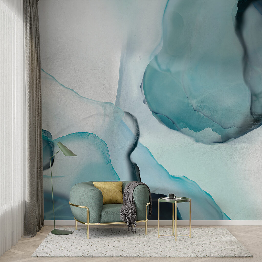 Blauwe inktvlekken met aders — interieur 6