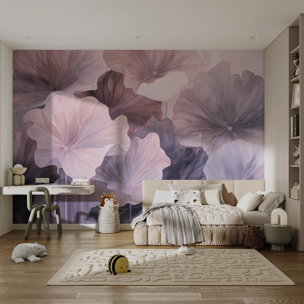 Waaiervormen in zachte kleurlagen — interieur 3